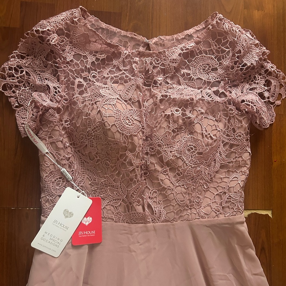 JJ's House Dusty Rose Mother of the Bride dress Sz 12 - Picture 2 of 6